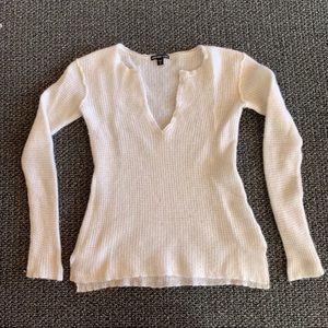 James Perse White Long sleeve Sweater